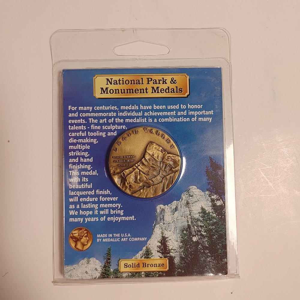 Solid Bronze Death Valley National Park Medal